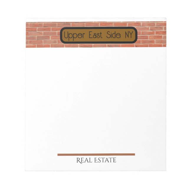 Real Estate | Upper East Side, NYC Notepad (Front)