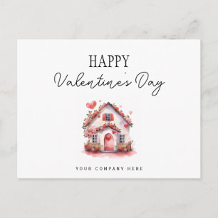 Real Estate Valentine's Day Farming Holiday Postcard
