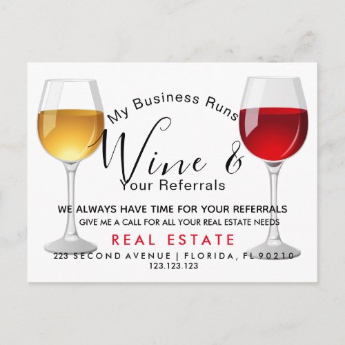 real estate wine referrals Announcement