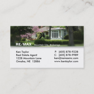 Real Estate Yellow House Business Card