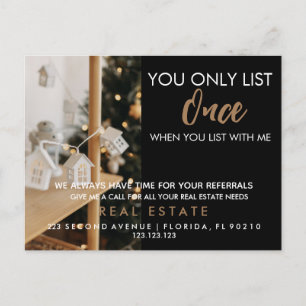 real estate You only list once when you list with  Announcement Postcard