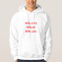 Real Eyes Realize Real Lies - Bold Typography Desi