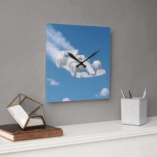 Real F1 sky art square wall clock (Office)