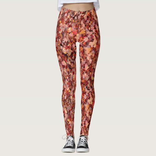 Real Fall Leaves  Leggings