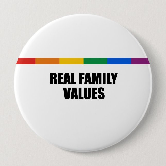 Real Family Values Button (Front)