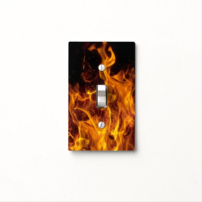 Real fire flame light switch cover (In Situ)