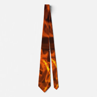 Real Fire Flames Photography Neck Tie