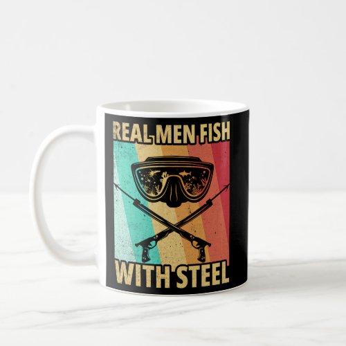 Real Fish With Smotivel Quote For A Spearfisher Coffee Mug