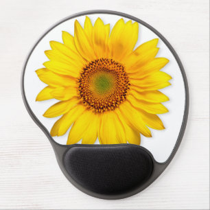 Real Flower Yellow Sunflower Gel Mouse Pad