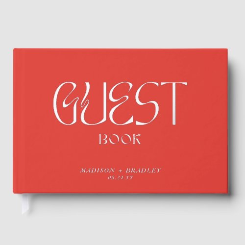 Real Foil Elegant  Calligraphy Script Wedding Foil Guest Book