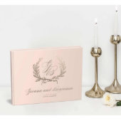 Real Foil Heirloom Keepsake Wedding Guest Book (Spine View)