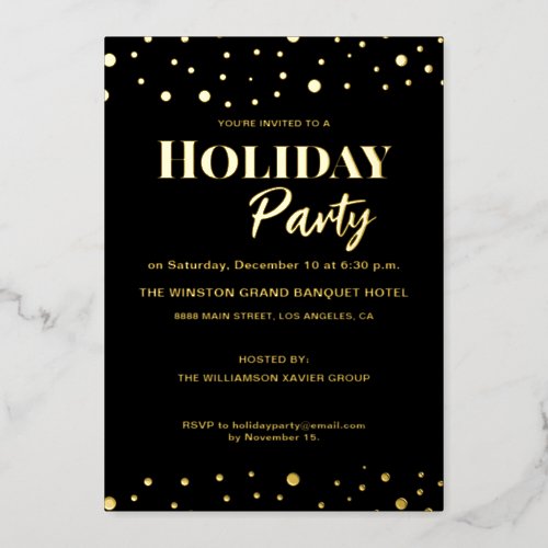 Real Foil Holiday Party Hosted by Corporate 