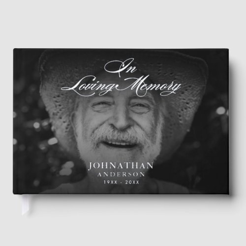 REAL FOIL In Loving Memory Elegant 2_Photo Foil Guest Book