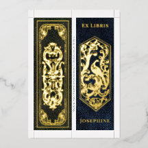 Real Foil Personalized Name 2 Bookmarks Per Card