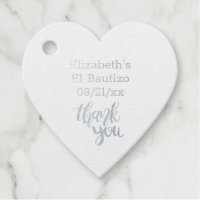 Real Foil THANK YOU Typography ANY EVENT Elegant Foil Favor Tags