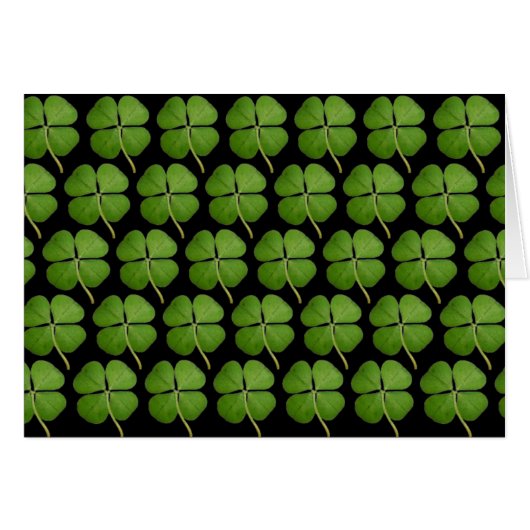 Real Four Leaf Clovers Cards (Front Horizontal)