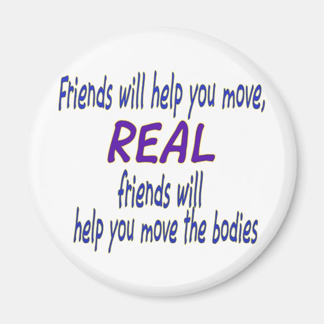 Real friends magnet (Front)