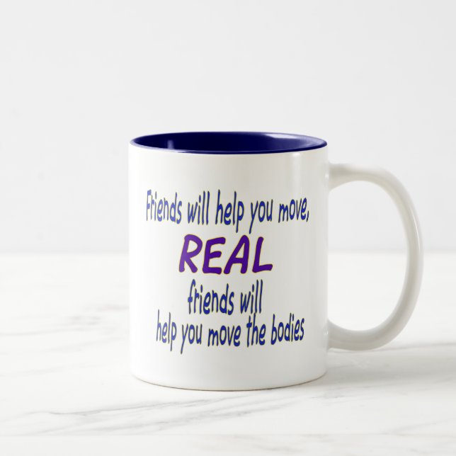 Real friends Two-Tone coffee mug (Right)