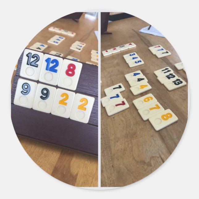 real game classic round sticker (Front)