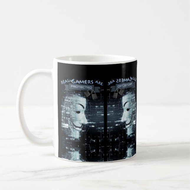 Real Gamers are Protected   Coffee Mug (Left)