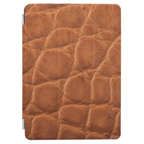 Real genuine tan brown alligator leather texture  iPad air cover