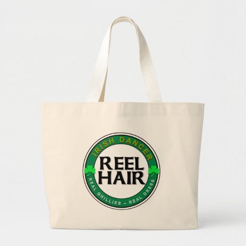 Real Ghillies Real Dress REEL HAIR Large Tote Bag
