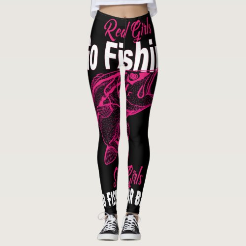  Real Girl Go Fishing  Leggings