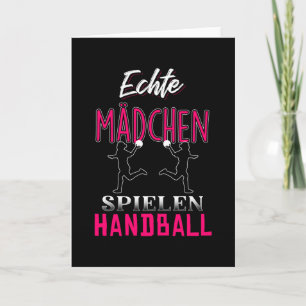 Real Girls Handball Card
