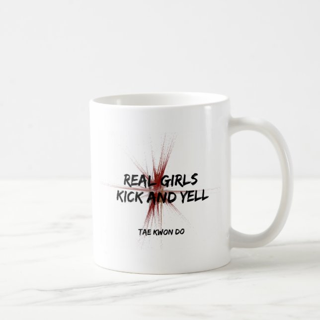 Real Girls Kick and Yell Coffee Mug (Right)