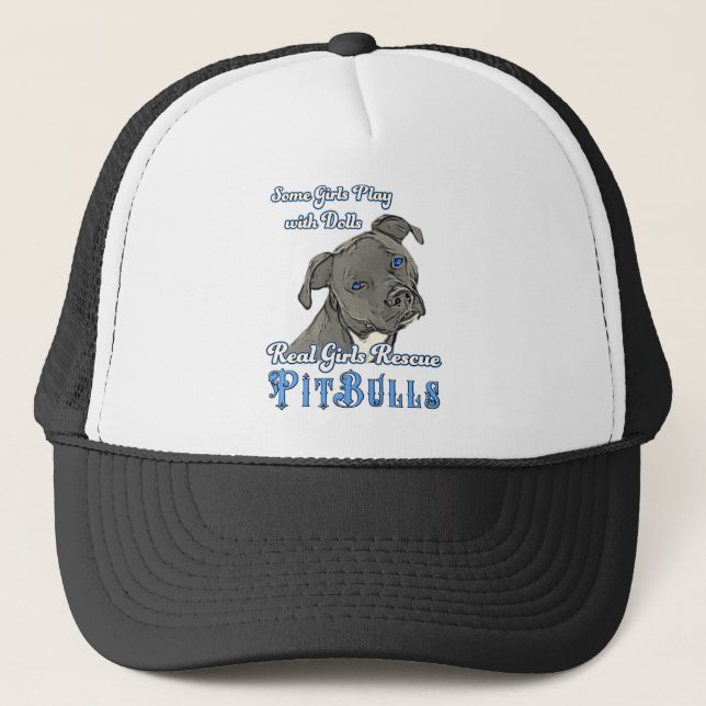 Real Girls Rescue Pit Bulls Trucker Hat (Front)