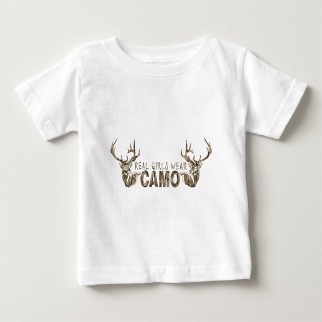 REAL GIRLS WEAR CAMO BABY T-Shirt (Front)