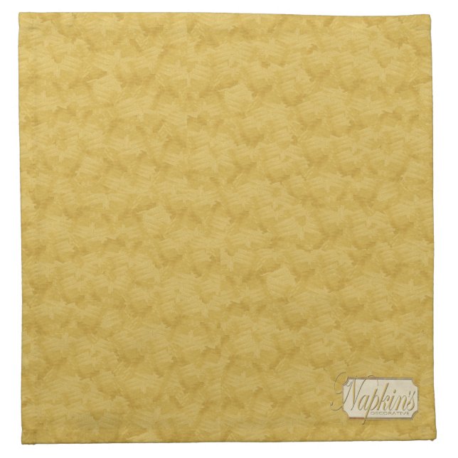 Real Gold Decorative Cloth Napkin (Front)