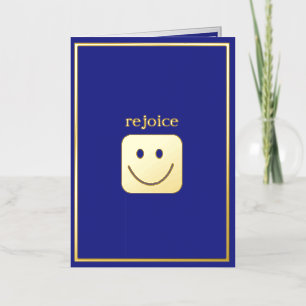 Real Gold Foil Custom Smile Folded Card