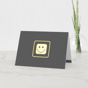 Real Gold Foil Smile Custom Card