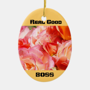 Real Good Boss oranment gifts Thank You Holidays Ceramic Ornament