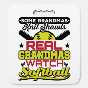 Real Grandmas Watch Softball Grandmother Seat Cushion