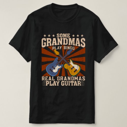 Real Grandpas Play Guitar funny T_shirt