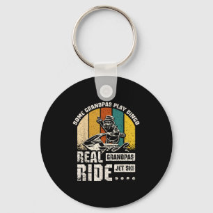 Real Grandpas Ride Jet Ski  Keychain