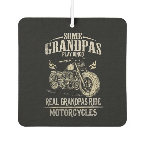 Real Grandpas Ride Motorcycle Gift For Grandpaspn Air Freshener