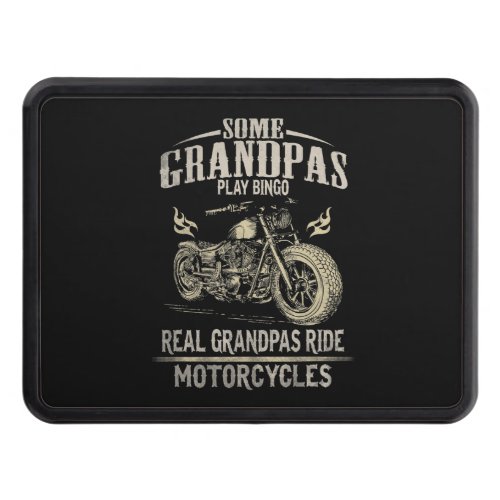 Real Grandpas Ride Motorcycle Gift For Grandpaspn Hitch Cover