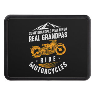 Real Grandpas Ride Motorcycles Gift For Bikers Hitch Cover