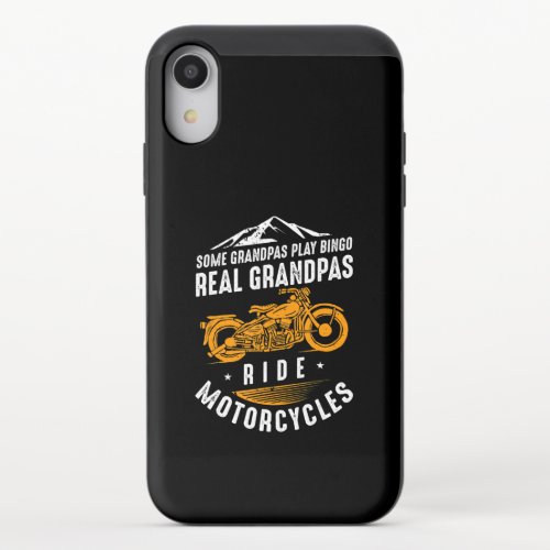 Real Grandpas Ride Motorcycles Gift For Bikers iPhone XR Slider Case