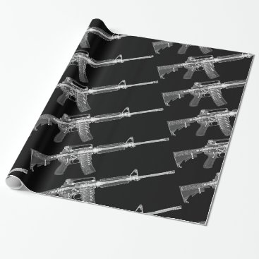 Real HD X-ray image from real AR-15! Wrapping Paper Real HD X-ray image from real AR-15! Wrapping Paper