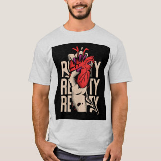 Real Hearted Not Soft-Hearted | Bold Gen-Z Graphic T-Shirt