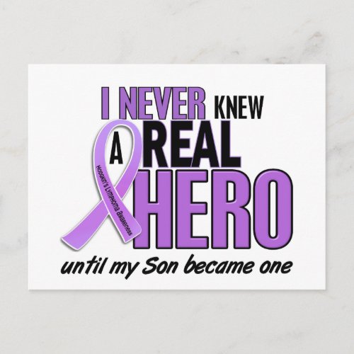 REAL HERO 2 Son HODGKINS DISEASE T_Shirts Postcard