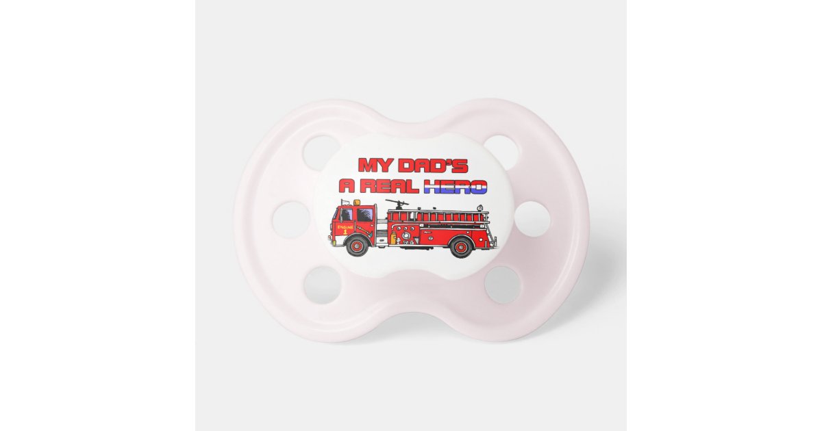 Real Hero Firefighter Pacifier | Zazzle