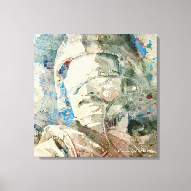 Real Hero Wrapped Canvas Print (Front)