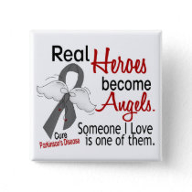 Real Heroes Become Angels Parkinson's Disease Button