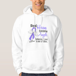 Real Heroes Become Angels Stomach Cancer Hoodie