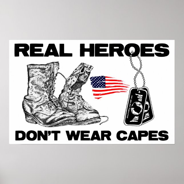Real Heroes Don't Wear Capes! Poster (Front)